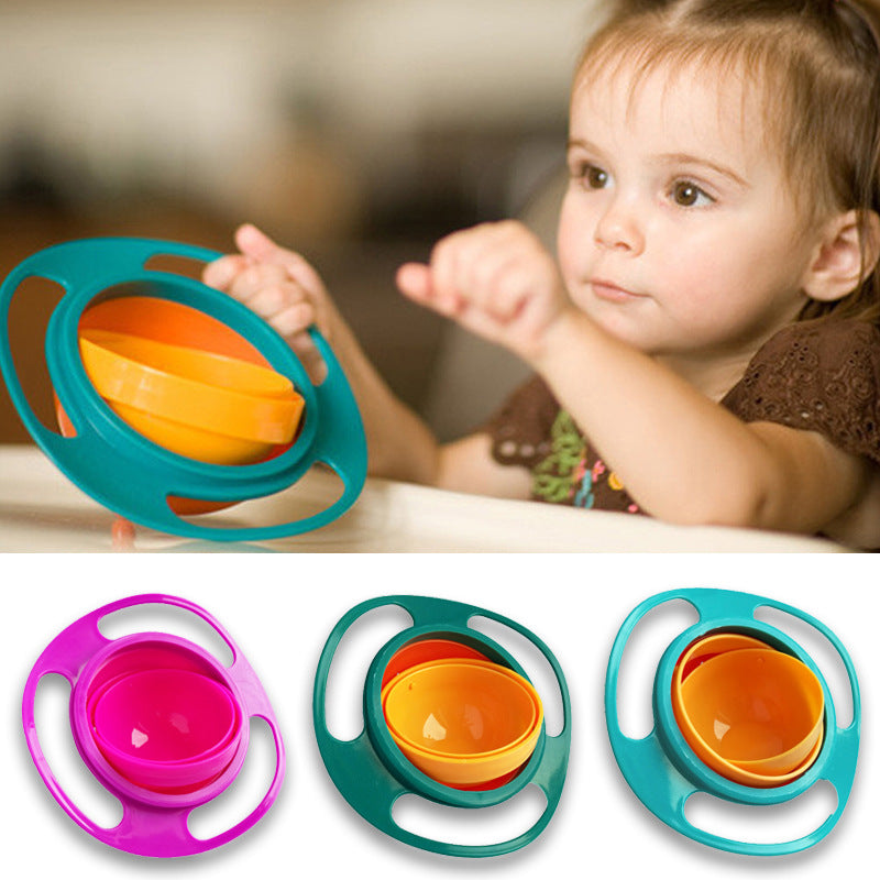 Spill-Proof Gyro Feeding Bow For Baby